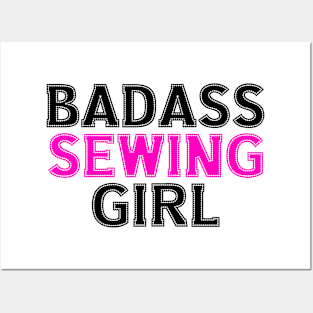 badass sewing girl Posters and Art